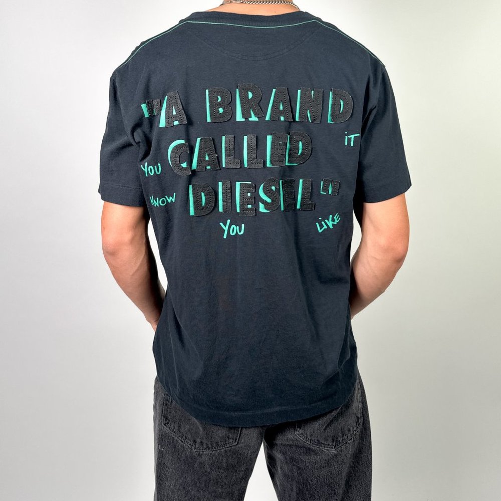 DIESEL V NECK FITTED T-SHIRT